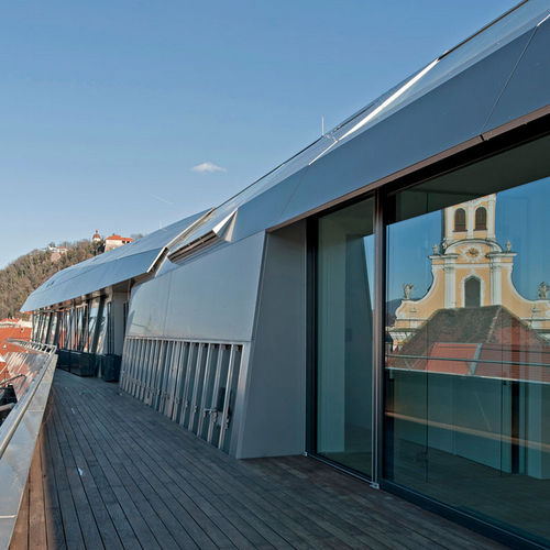 Paneel-Fassadenverkleidung - RESIDENZ ZUM SILBERNEN ELEFANTEN - ALUCOBOND - Aluminium / Verbundwerkstoff / zum Einrasten