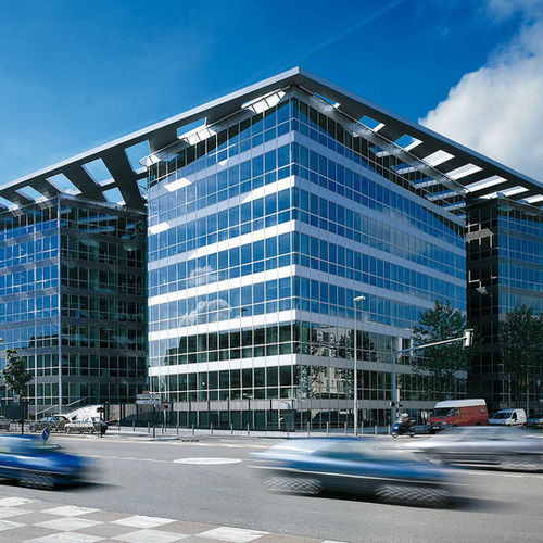 Paneel-Fassadenverkleidung - LES PORTES DE LA DÉFENSE - ALUCOBOND - Verbundwerkstoff / Aluminium / zum Einrasten