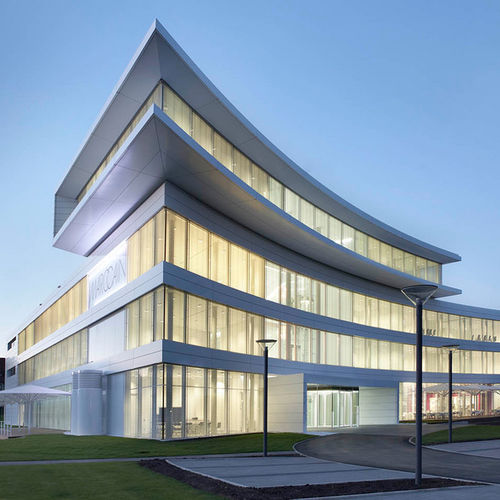 Kassetten-Fassadenverkleidung - MARC CAIN HAUPTVERWALTUNG - ALUCOBOND - Aluminium / Verbundwerkstoff / zum Einrasten