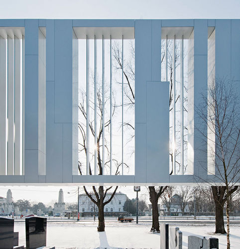 Paneel-Fassadenverkleidung - FUNERAL HOME - WIEN - ALUCOBOND - Aluminium / Verbundwerkstoff / zum Einrasten