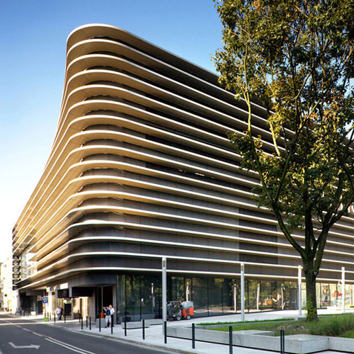 Paneel-Fassadenverkleidung - RETAIL BUILDING - RENOMA WROCLAW - ALUCOBOND - Aluminium / Verbundwerkstoff / zum Einrasten