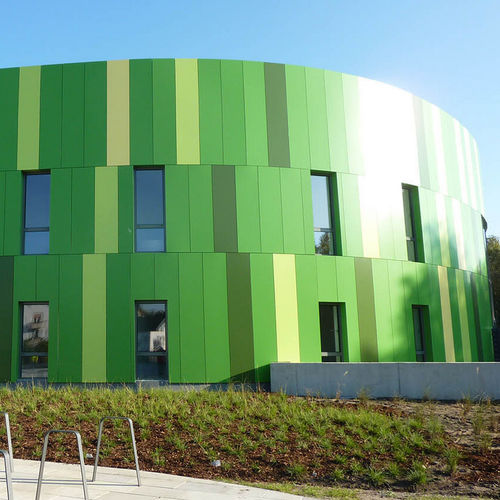 Paneel-Fassadenverkleidung - BAMBADOS - ALUCOBOND - Aluminium / Verbundwerkstoff / zum Einrasten