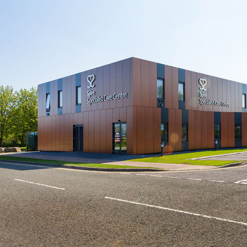 Kassetten-Fassadenverkleidung - SPIRE HEALTHCARE  - ALUCOBOND - Verbundwerkstoff / Aluminium / Kupfer