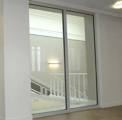 Festinstallierte Trennwand - ALUPROTEC CHÂSSIS FIXE - SVF - mit Glasfront / Aluminium / Büro