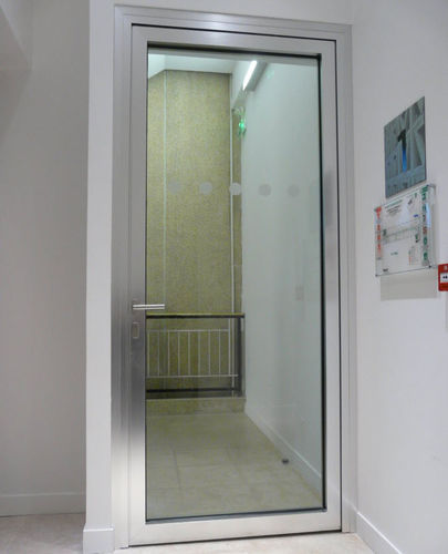 Tür für Innenbereich - ALUPROTEC BP1V - SVF - Aluminium / einflügelig / Glas