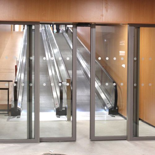 Tür zur Außenaufstellung - ALUPROTEC PA2V - SVF - Aluminium / Schiebe / Glas
