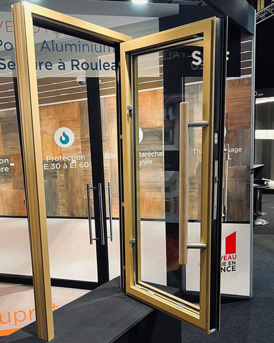 Aluminium-Türblatt - BP1V SR Aluprotec - SVF - einflügelig / modern / Glas
