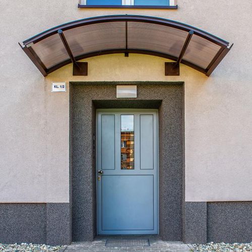 Eingangstür - A2 - Gutkowski - Stahlblech / einflügelig / halbverglast