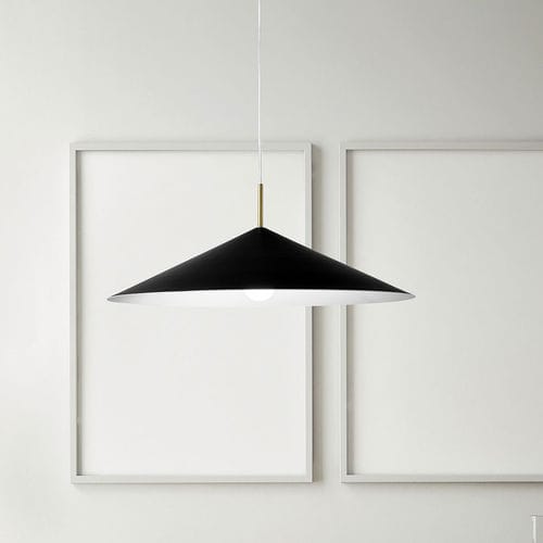 Hängelampe - SAMOI - Miloox - gebürstetes Messing / modern / mit Kabel