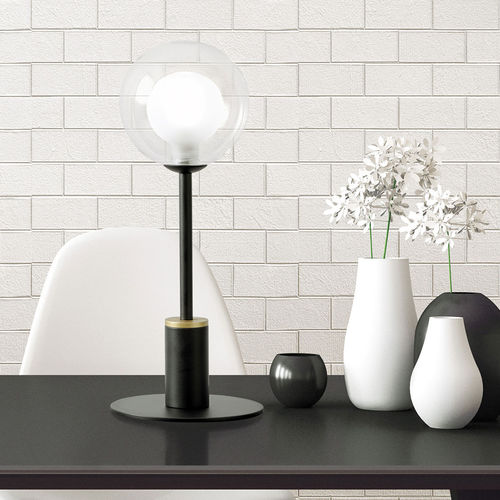 Tischlampe - COSMO - Miloox - aus lackiertem Metall / Borosilikatglas / modern