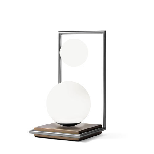 Tischlampe - BUBLE - Miloox - Bronze / Stahl / Opal