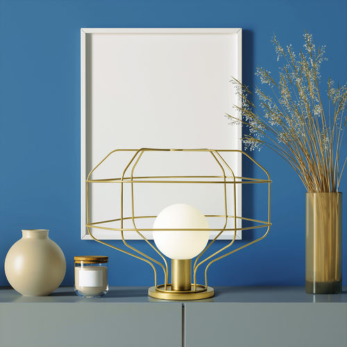 Tischlampe - WIRE - Miloox - Metall / Metalldraht / Opal