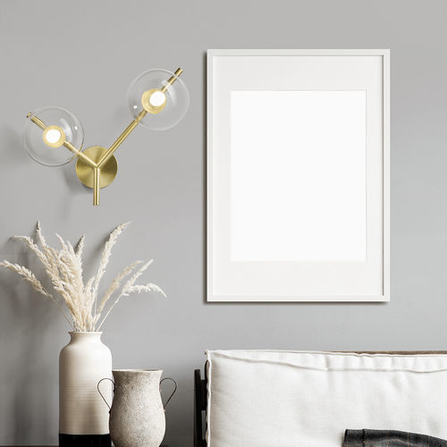 Moderne Wandleuchte - CAMELY - Miloox - für den Innenraum / Metall / Glas
