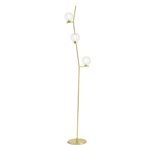Bodenlampe - CAMELY - Miloox - Metall / Glas / Borosilikatglas