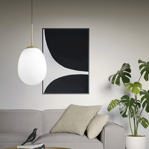 Hängelampe - DROP - Miloox - Opal / Glas / Design
