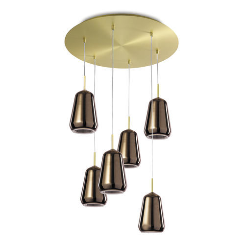 Hängelampe - X-RAY - Miloox - Kupfer / Bronze / Glas