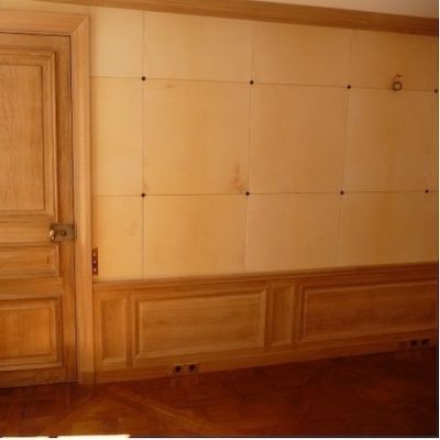 Leder-Wandverkleidung - PARCHMENT - CUIR DECO - Innenbereich / rustikal / Lederoptik