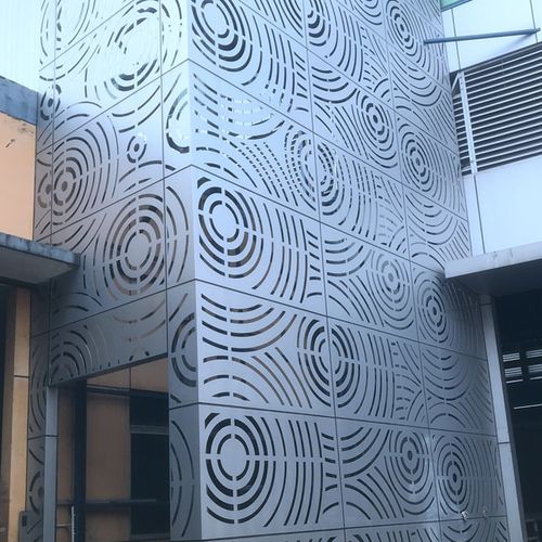 Paneel-Fassadenverkleidung - MCT-L0DD - M-City Aluminum Co., Ltd. - Aluminium / perforiert / Metalloptik