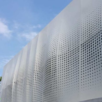 Perforiertes Metallblech - MCT-004 - M-City Aluminum Co., Ltd. - gewölbt / Aluminium / für Fassadenverkleidung