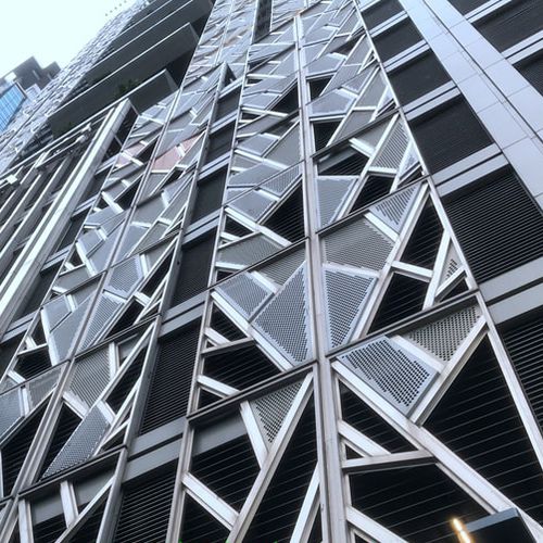Folie-Fassadenverkleidung - MCT-004 - M-City Aluminum Co., Ltd. - Aluminium / perforiert / 3D
