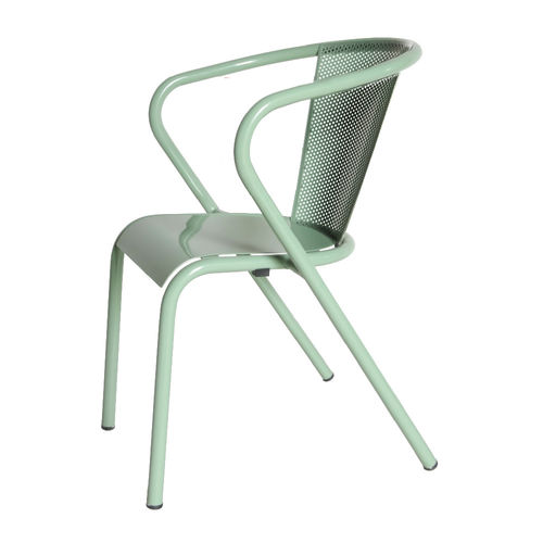 Moderner Stuhl - PERFORATED - ARCALO - für Terrasse / für Balkon / Sperrholz