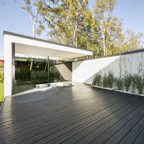 Recyclingkunststoff-Terrassendiele - NEULAR - Holzoptik / wärmebehandelt / nachhaltig