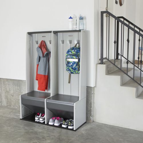 Moderne Bank für Umkleideraum - 60226 - Lifetime - HDPE / mit Rückenlehne / nachhaltig