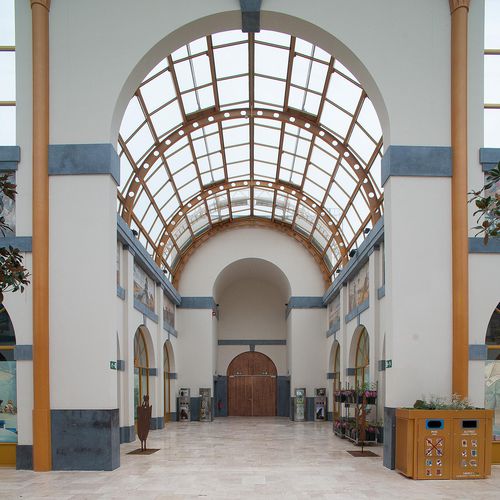 Glaslichtkuppel - Pairi Daiza - Forzon - Stahl / gebogen / für Schrägdach