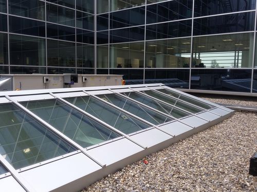 Stationärer Dachverglasung - DEME - Forzon - Aluminiumstruktur / Brandschutz