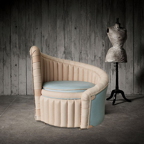 Sessel / originelles Design - TWIST - Harleq - Leder / handgefertigt / individuell gestaltbar