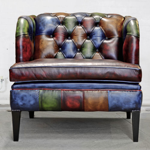 Chesterfield-Sessel - LOUNGE - Harleq - Leder / individuell gestaltbar / Farbe anpassbar