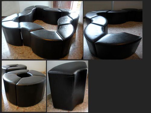 Modernes Sitzkissen - Harleq - Leder / andere Formen / modular