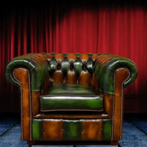 Chesterfield-Sofa - ORGANIC  - Harleq - Leder / braun / mehrfarbig