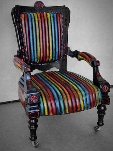 Moderner Sessel - EMPEROR - Harleq - Leder / Holz / Hochlehner
