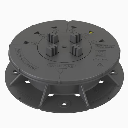 Doppelboden-Stelzlager / Polypropylen - VERSIJACK® VJ-F1 42-55 mm - Elmich Pte Ltd - für Außenbereich / für den Innenraum / regelbar