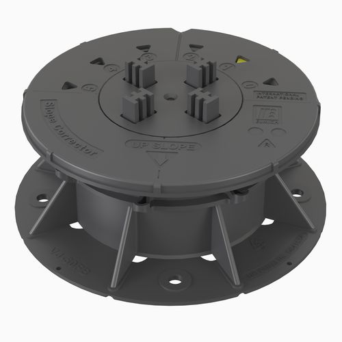 Doppelboden-Stelzlager / Polypropylen - VERSIJACK® VJ-F2 55-79 mm - Elmich Pte Ltd - für Außenbereich / für den Innenraum / regelbar