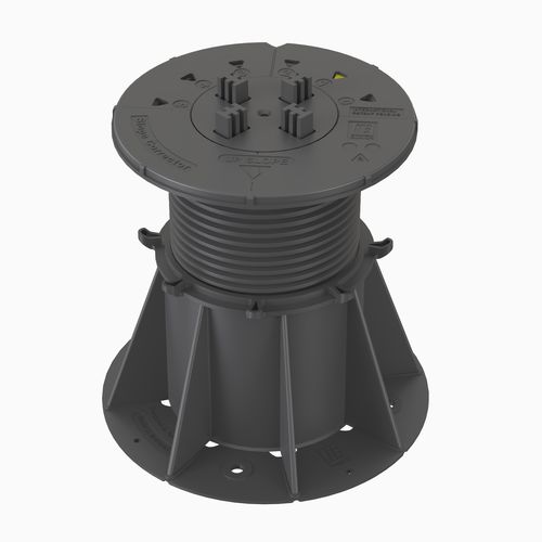 Doppelboden-Stelzlager / Polypropylen - VERSIJACK® VJ-F4 122-206 mm - Elmich Pte Ltd - für Außenbereich / für den Innenraum / regelbar