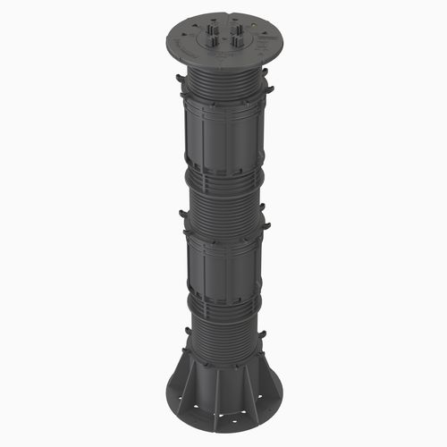Doppelboden-Stelzlager / Polypropylen - VERSIJACK® VJ-F8 442-696 mm - Elmich Pte Ltd - für Außenbereich / für den Innenraum / regelbar