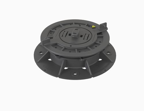 Doppelboden-Stelzlager / Polypropylen - VersiJack® VJ-F1 39.5–52.5 mm - Elmich Pte Ltd - für Außenbereich / für den Innenraum / regelbar