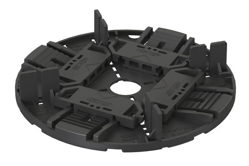Doppelboden-Stelzlager / Polypropylen - VersiPave® 12P 12–24 mm - Elmich Pte Ltd - für Außenbereich / für den Innenraum / regelbar