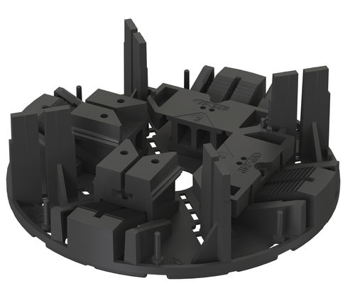 Doppelboden-Stelzlager / Polypropylen - VersiPave® 24P 24–45 mm - Elmich Pte Ltd - für Außenbereich / regelbar / für Terrassendielen