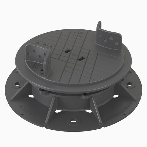 Doppelboden-Stelzlager / Polypropylen - VERSIJACK® VJ-F1 41-54 mm - Elmich Pte Ltd - für Außenbereich / für den Innenraum / regelbar