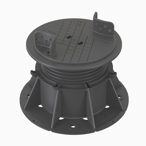 Doppelboden-Stelzlager / Polypropylen - VERSIJACK® VJ-F3 78-121 mm - Elmich Pte Ltd - für Außenbereich / für den Innenraum / regelbar