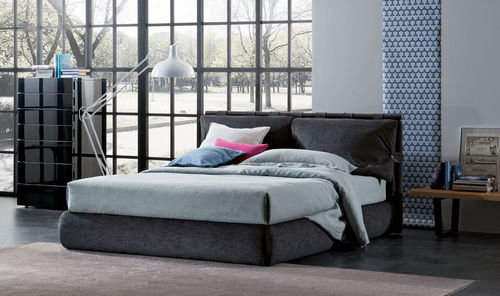 Doppelbett - DUAL - OGGIONI - modern / Polster / Kopfteil