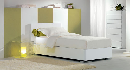 Einpersonenbett - VALDO - OGGIONI - modern / Bettkasten / lackiert
