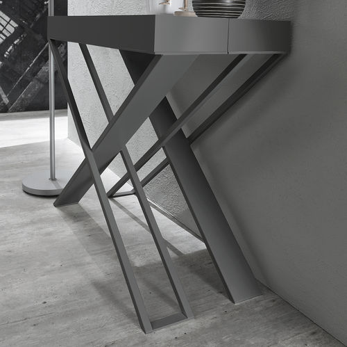 Moderner Konsolentisch - X-FILE - ZAMAGNA ITALIA - Aluminium / aus lackiertem Metall / melaminbeschichtet