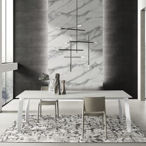 Moderner Tisch - JET - ZAMAGNA ITALIA - Holz / Glas / Laminat