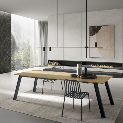 Design-Tisch - RAW - ZAMAGNA ITALIA - Glas / lackiertes Glas / Laminat