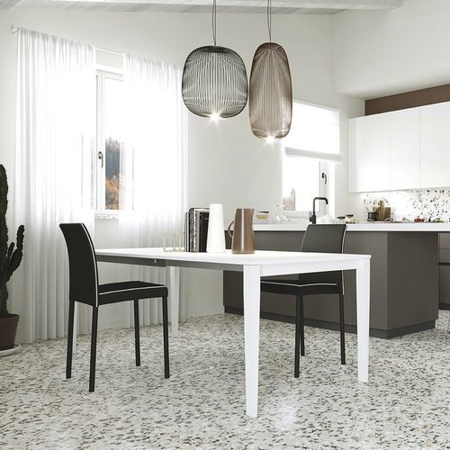 Moderner Tisch - DIAPASON - ZAMAGNA ITALIA - Glas / Laminat / Keramik