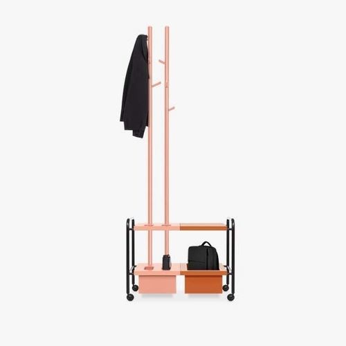 Bodenstehender Garderobenständer - PENELOPE - Marqqa - modern / lackierter Stahl / lackiertes MDF